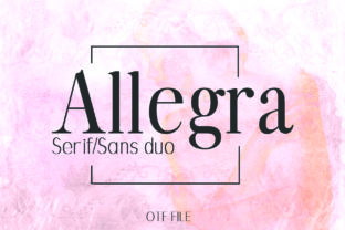 Allegra Duo: A Serif Font Pair for Modern Web Design