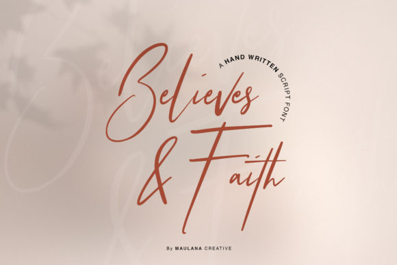 Believes and Faith: A Script Font for Handmade Magic