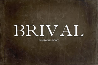 Brival: A Bold Serif Font for Retro Branding