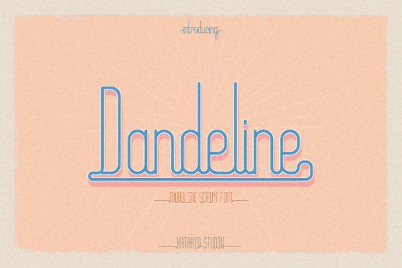 Dandeline: A Script Handwritten Font for Vintage Branding