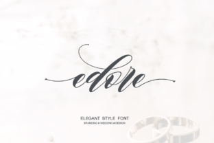 Edore: A Script Font for Elegant Web Design