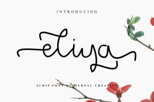 Eliya: A Script Handwritten Font for Creative Editorial Design
