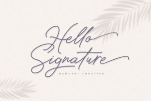 Hello Signature: A Script Handwritten Font for Creative Web Design