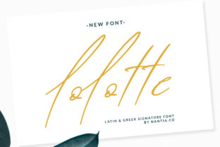Lolotte: A Script Handwritten Font for Editorial Design and Branding