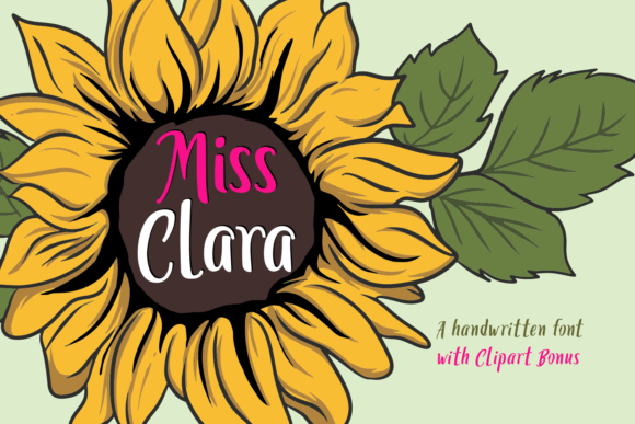 Miss Clara: A Script Handwritten Font for Creative Crafters and Product Designers