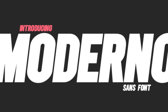 Moderno: A Bold Sans Serif Font for Modern Design