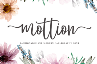 Mottion: A Handwritten Font for Editorial Magic