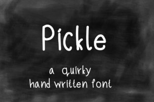 Pickle: A Script Handwritten Font for Authentic Digital Branding