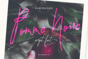 Pomme Noir: A Script Font for Elegant Digital Branding