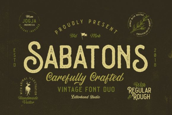 Sabatons: A Vintage Sans Serif Font for Campaign Creativity