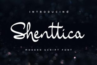 Shenttica: A Script Handwritten Font for Creative Crafters and Product Makers