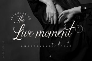 The Live Moment: A Script Font That Breathes Life into Every Craft Project